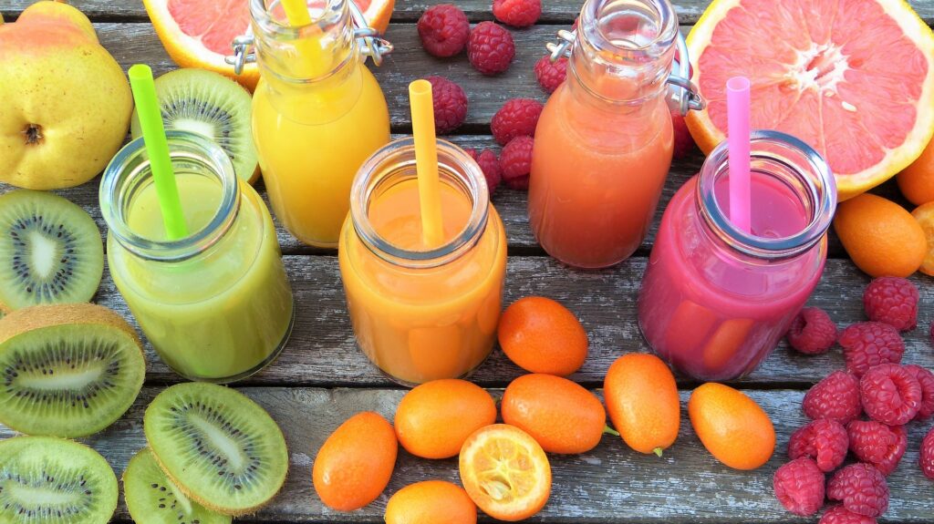 C-vitamin. Billede af frugter der indeholde mange C-vitaminer.