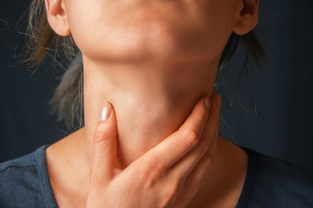 Kvinde med hyperthyroidisme